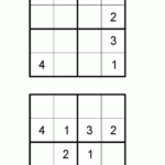 Free Kid Sudoku Puzzle Level 4 Page 4