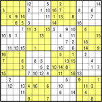 Free Printable 16X16 Sudoku Grid Sudoku Printable Sudoku Logical