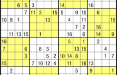 Free Printable 16X16 Sudoku Grid Sudoku Printable Sudoku Logical