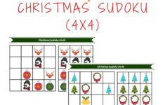 Free Printable Christmas Sudoku 4x4 Free Christmas Printables Free