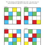 Free Printable Color Sudoku For Kids 4x4 Easy