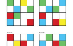 Free Printable Color Sudoku For Kids 4x4 Easy