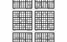 Free Printable Hard Sudoku 6 Per Page Sudoku Printable