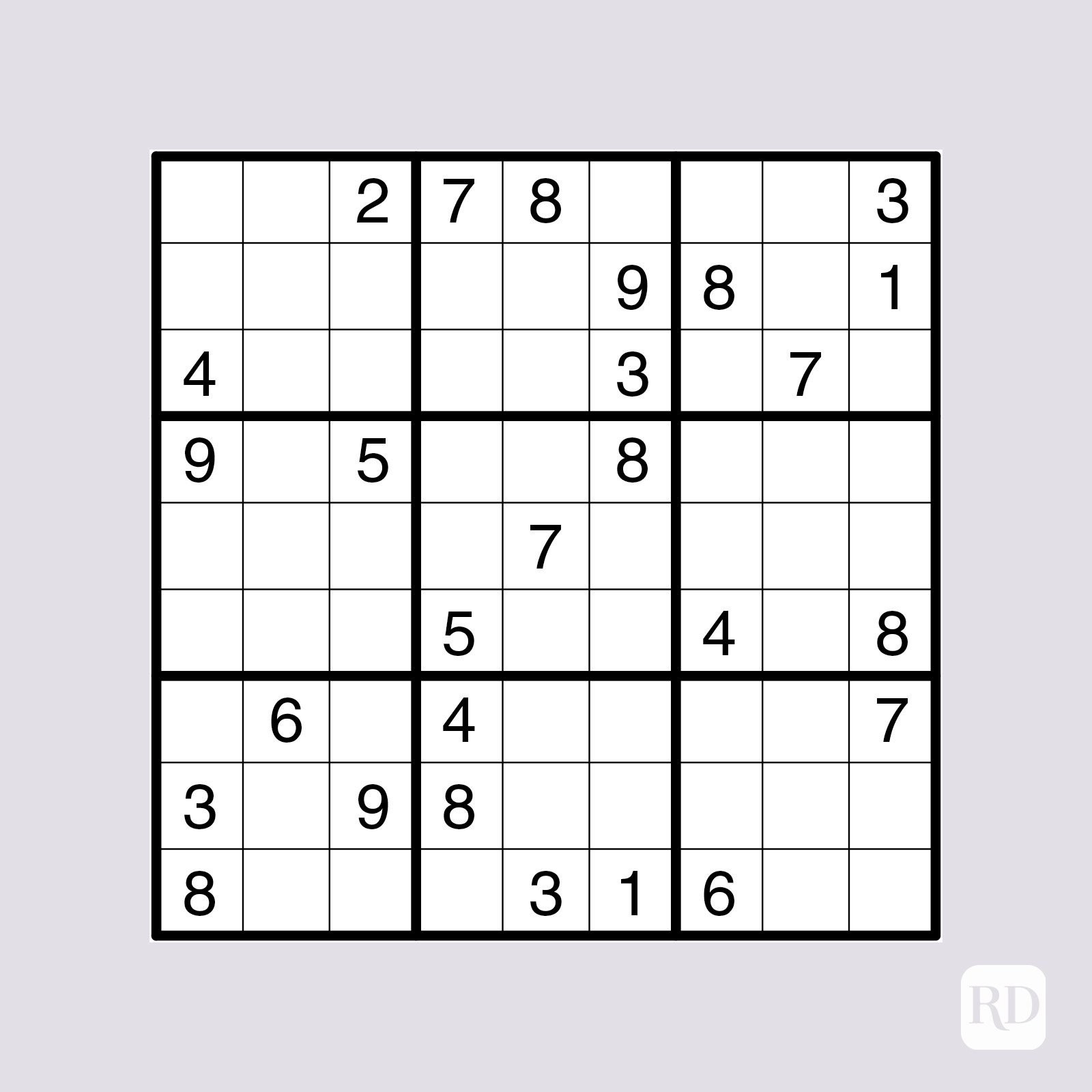 Free Printable Large Print Sudoku Puzzles High Resolution Printable