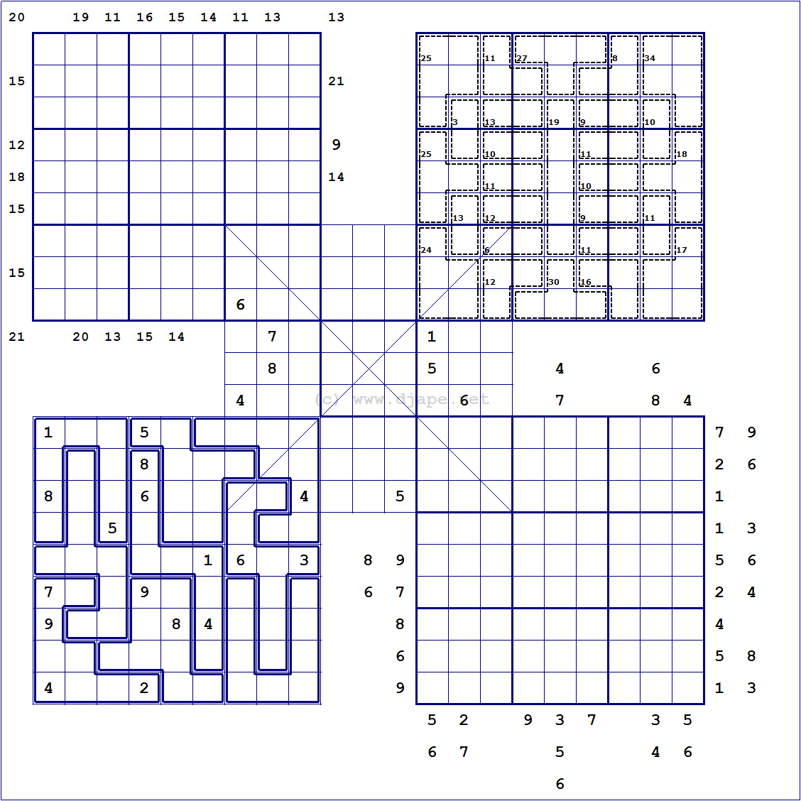 Free Printable Loco Sudoku Puzzles Sudoku Printable