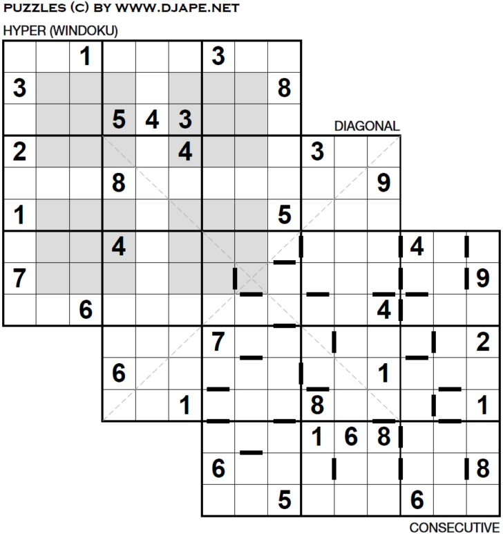 Printable Locosudoku