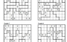 Free Printable Sudoku 4 Per Page