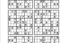Free Printable Sudoku 6 Per Page