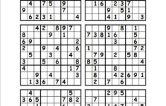 Free Printable Sudoku 6 Per Page