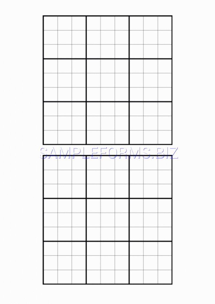 Printable Sudoku Graphic Paper