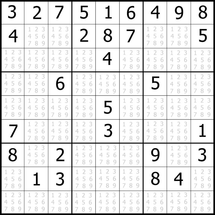 Printable Sudoku Blank