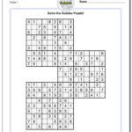 Free Printable Triple Sudoku Puzzles With Answers Many Many More