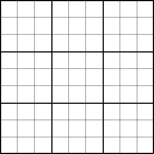 Free Sudoku Blank Forms Sudoku Printable Grids Toronto Art 
