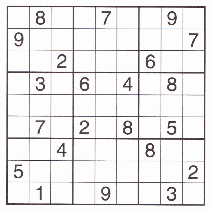 Free March Printable Sudoku