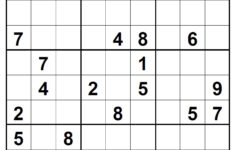 Hard Sudoku Puzzle No 2 Sudoku Hard Puzzles
