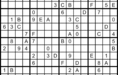 Hexadoku Sudoku 16x16 16x16 Sudoku Sudoku Print Mega Etsy