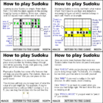 How To Play Sudoku Easy Instructions