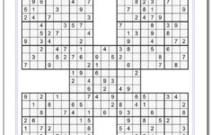 Https www dadsworksheets Samurai Sudoku Five Puzzle Set 2 Www