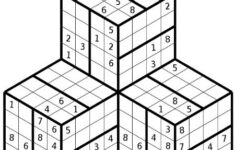 Hyper Sudoku 3D 3 Cubes Sudoku Sudoku Printable Combination