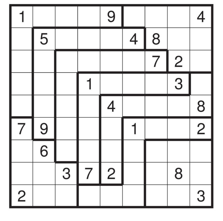 Irregular Sudoku Printable That Are Revered Tristan Website Lyana 