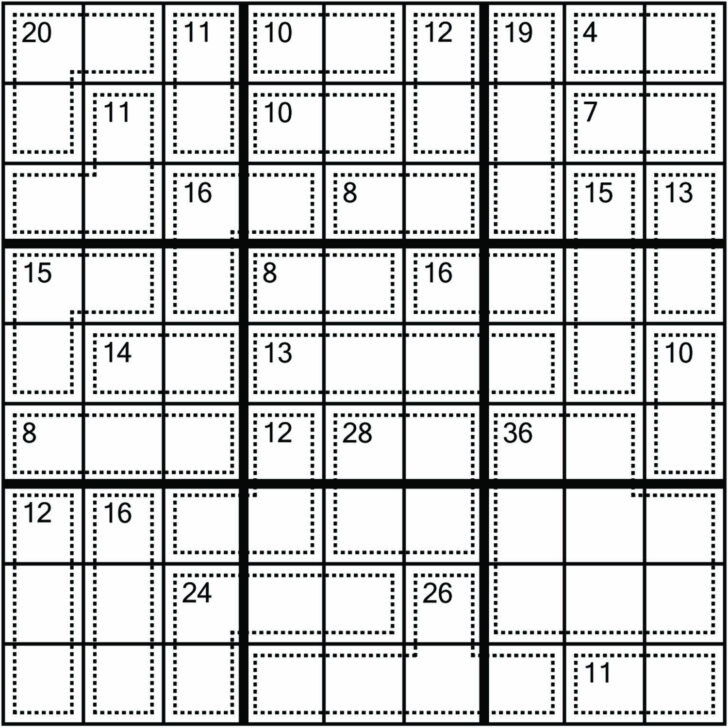 Killer Sudoku Printable Krazydad Sudoku Printable Lyana Printable Sudoku
