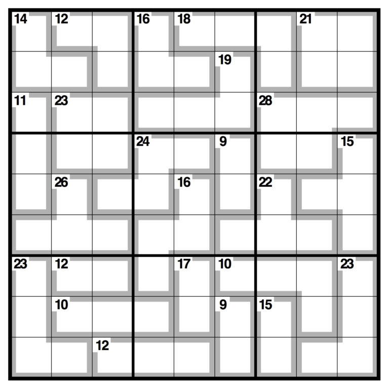 Killer Sudoku Printable Printable Template Free Lyana Printable Sudoku