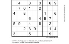 Krazydad Sudoku Printables Sudoku Printable