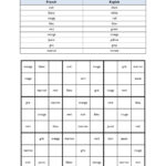 Ks3 French Language Basics Teachit Languages Sudoku Printable