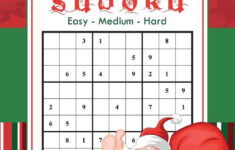 Large Print Sudoku Christmas Edition 180 Easy To Hard Puzzles