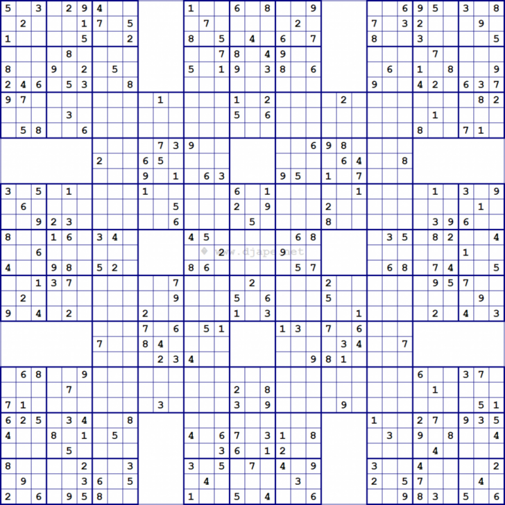 Printable Multi Sudoku Grid
