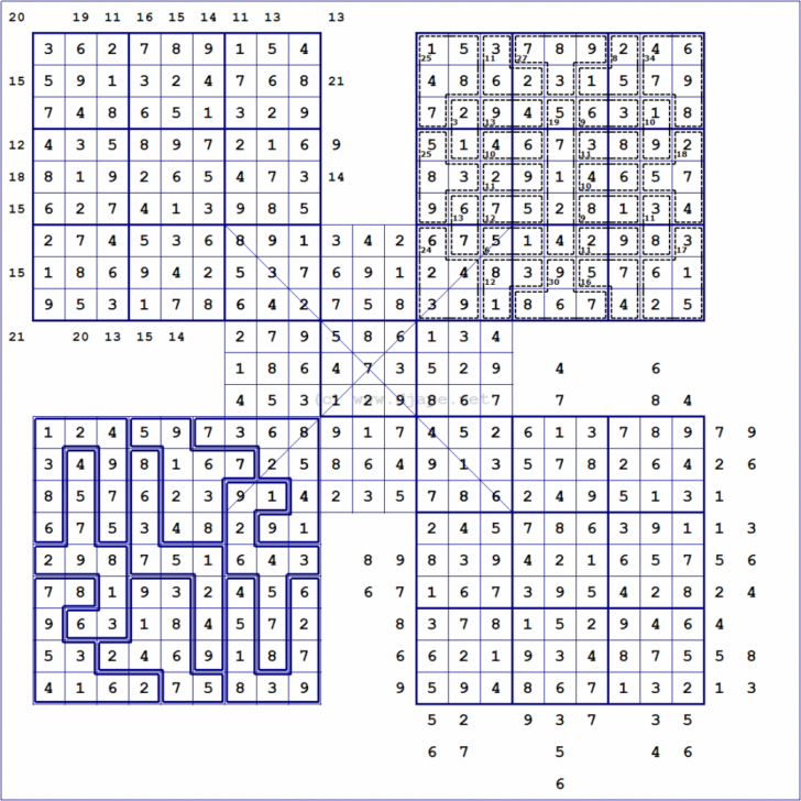 Printable Loco Sudoku Puzzles Withs Answers