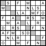 Magic Word Square New Word Sudoku Puzzle For Wednesday 1 5 2011