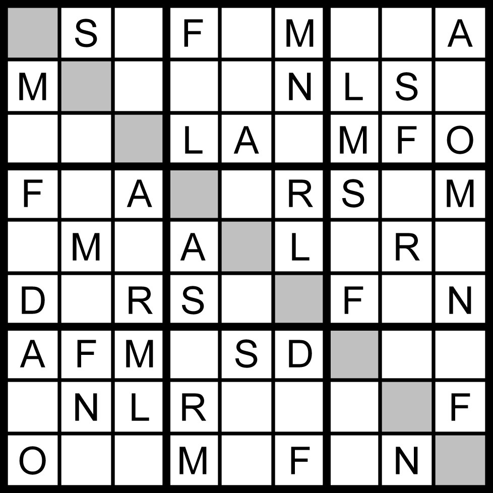 Magic Word Square New Word Sudoku Puzzle For Wednesday 1 5 2011