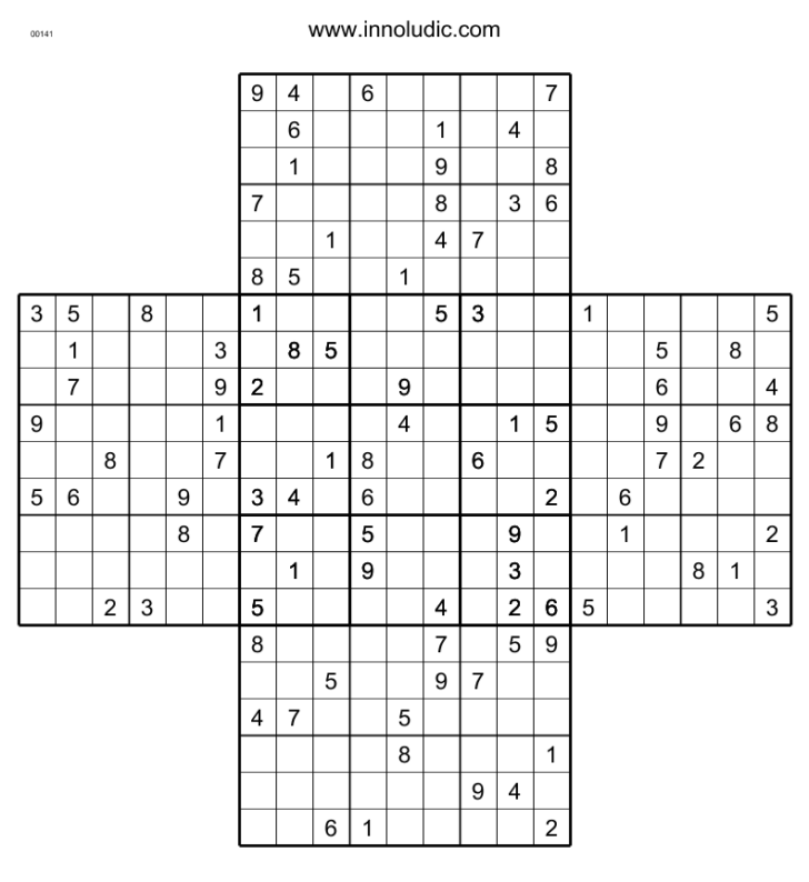 Multi Sudoku Puzzles Printable