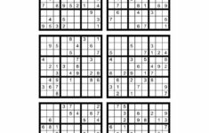 Mixed Hard Sudoku Printable 6 Per Page In 2020 Sudoku Printable