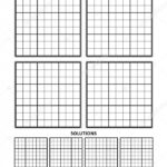 Modelo Sudoku Quatro Grades Com Solu Es Em A4 Ou Carta Tamanho P Gina
