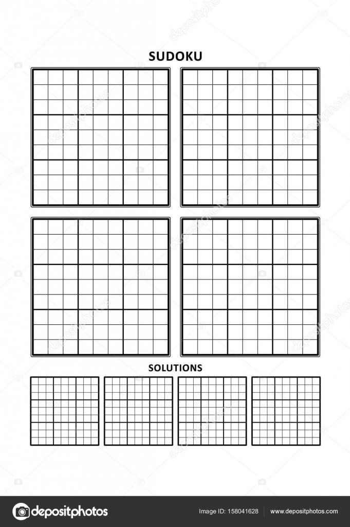 Modelo Sudoku Quatro Grades Com Solu es Em A4 Ou Carta Tamanho P gina 