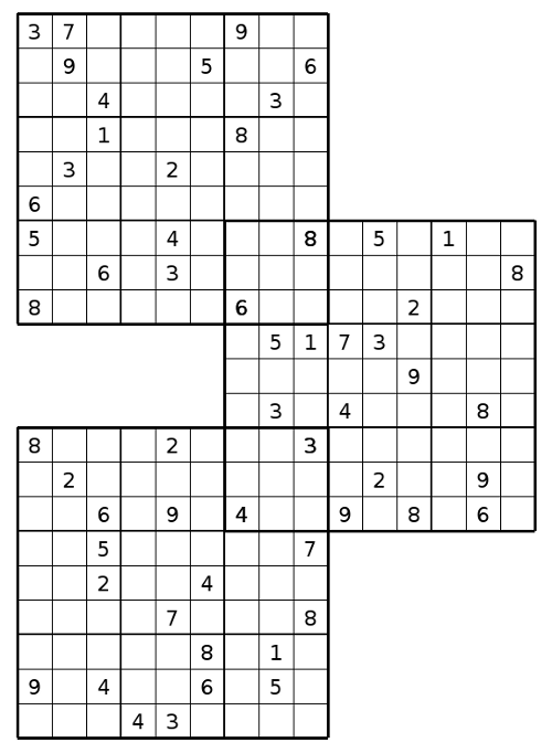 Printable Multi-Sudoku
