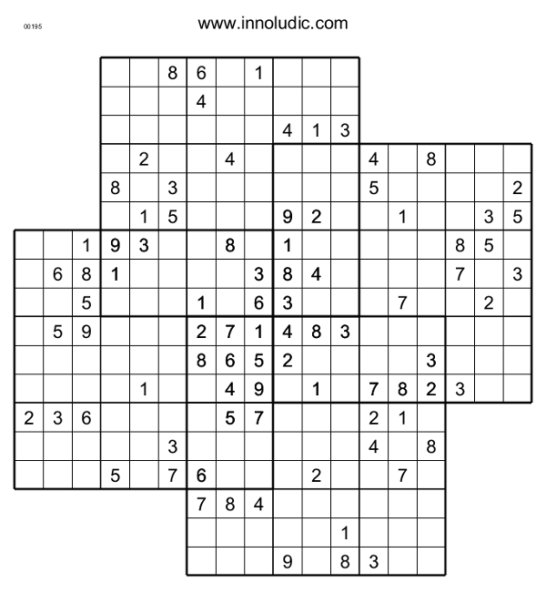 Multi Sudoku With 4 Sudoku The Quatro 4