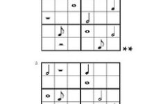 Music Sudoku Six Square Moderately Easy By Heritage Music Press