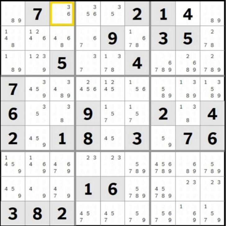 Nyt Sudoku Printable