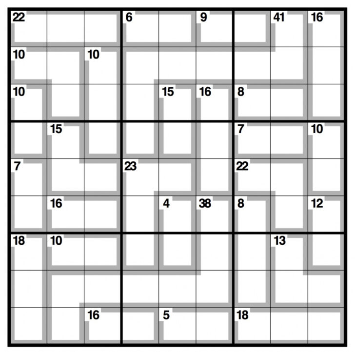 Printable Observer Killer Sudoku Today