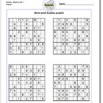 Pindadsworksheets On Math Worksheets Sudoku Puzzles Math Printable
