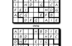 Pocket Puzzles Jigsaw Sudoku With Letters 3 Levels Easy Sudoku