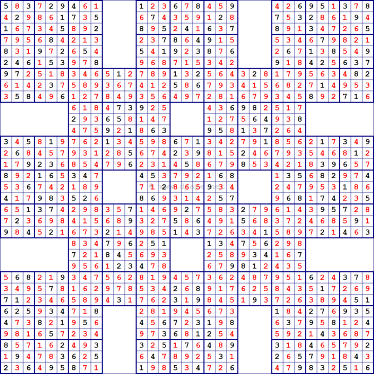 Printable 13 Grid Sudoku