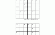 Printable 6 By 6 Very Challenging Level Killer Sudoku Logic And Number