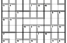 Printable Daily Killer Sudoku Sudoku Printable