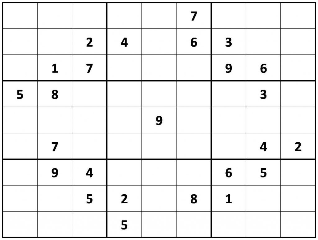 Printable Hard Sudoku Printable Difficult Sudoku Puzzles 