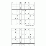 Printable Medium Level 9 By 9 Sudoku Puzzles For Kids Beginners And Profs