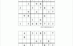 Printable Medium Level 9 By 9 Sudoku Puzzles For Kids Beginners And Profs
